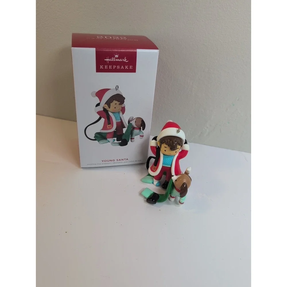 HALLMARK KEEPSAKE 2022 YOUNG SANTA 1ST FIRST IN SERIES ORNAMENT CHRISTMAS DOG